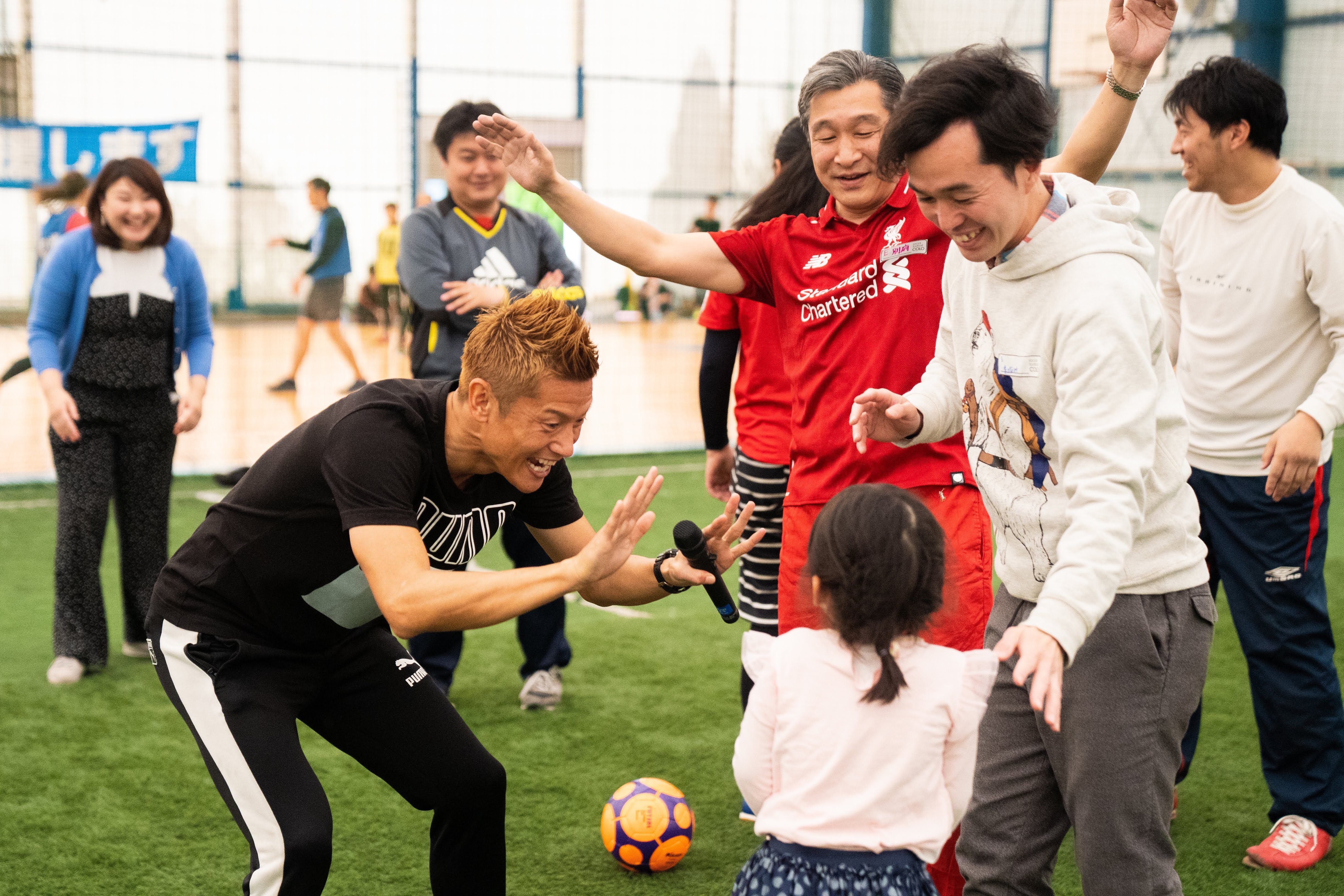 サッカー防災®︎ディフェンス・アクション風景